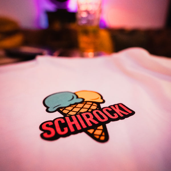 SCHIROCKI – „brainfreeze“ T-Shirt (Weiß)